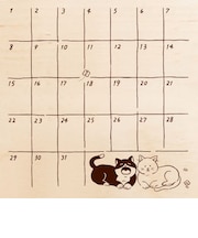 ビバリー いろどりはんこ TSW-160 ねこ/月間カレンダー