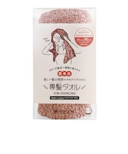 おぼろタオル 専髪タオル セミロング ローズピンク