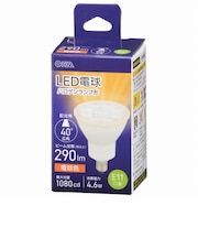 オーム電機（OHM）　LED電球ハロゲンランプ形　E11広角タイプ　4.6W　電球色　LDR5L-W-E11　5