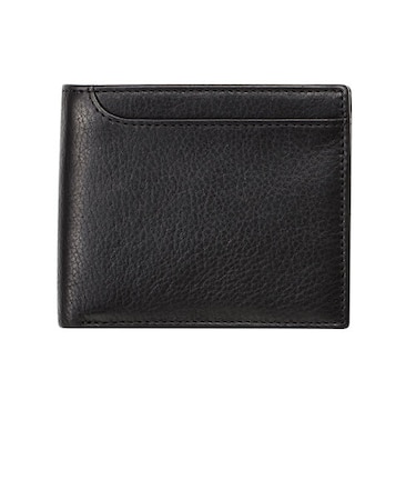 ミラグロ（MILAGRO）　ミリングレザー　二つ折り財布　ブラック