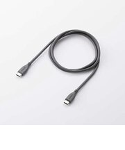 エレコム(ELECOM) USB-C-Cケーブル 240W シリコン 1.0mm MPA-CCPESS10GY グレー
