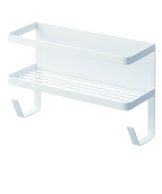 山崎実業 タワー(tower) ホースホルダー付き洗濯機横マグネットラック 4768 ホワイト