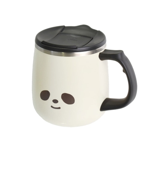 サブヒロモリ　ムームー　ステンレスサーモマグカップ　400mL　SHI3513－34　だいふくぱんだ　ホワイト