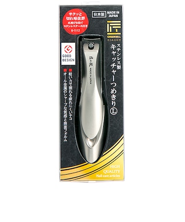 グリーンベル　匠の技　ステンレス製キャッチャー爪切り　L　G-1112