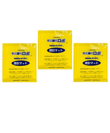 日革研究所　ダニ捕りロボ　詰替用誘引マット　レギュラーサイズ　3枚組