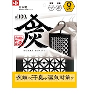 レック（LEC)　調湿・消臭木炭　本家炭屋　吊るして使えるケースタイプ　炭100g　C01412