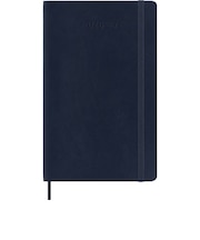 【2026年7月始まり】　モレスキン（MOLESKINE）　18ヶ月クラシックダイアリー　ソフトカバー　ラージサイズ　ウィークリーレフト　サファイアブルー　月曜