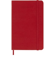 【2026年7月始まり】 モレスキン(MOLESKINE) 18ヶ月クラシックダイアリー ハードカバー ポケットサイズ ウィークリーレフト スカーレットレッド