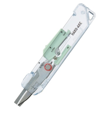 コクヨ（KOKUYO）　トランスペアレント　メカニズム（TRANSPARENT　MECHANISM）　2Way携帯ハサミ　ハコアケ（スタンダード刃・TM）　グリ