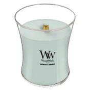 カメヤマ WoodWick ジャーキャンドル M セージウッド