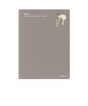 【2027年1月始まり】 ミドリ(MIDORI) ポケットダイアリー A6 ウィークリーブロック 22447 オジサン柄 月曜始まり