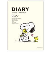 【2026年10月始まり】　ホールマーク（Hallmark）　SNOOPY　A5　マンスリーブロック　853570　クリームハグ　月曜始まり