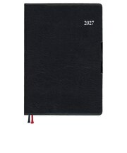 【2026年12月始まり】 ダイゴー Appoint ライト A6 ウィークリーレフト E8432 ブラック 月曜始まり