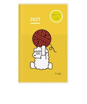 【2027年1月始まり】 コクヨ(KOKUYO) ジブン手帳DAYs mini B6スリム デイリー1日1ページ ニ-JDM1L2-27 限定羊柄/イエロー 月