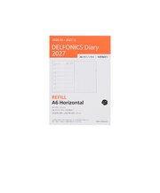 【2026年10月始まり】 デルフォニックス(DELFONICS) ダイアリーリフィル A6 ウィークリーレフト 170125 月曜始まり