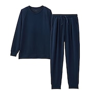 ハンズ(HANDS) リカバリーウェア 長袖+ロングパンツセット レディースS ネイビー 【ネット限定セット】