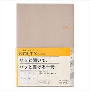 【2026年12月始まり】　ノルティ（NOLTY）　アクセス5　A5　ウィークリーブロック　6482　グレー　月曜始まり