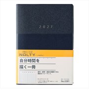 【2026年12月始まり】 ノルティ(NOLTY) エクリメモ B6 ウィークリーバーチカル 2281 ネイビー 月曜始まり