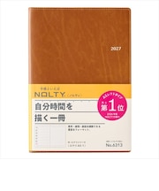 【2026年12月始まり】 ノルティ(NOLTY) エクリ1 A5 ウィークリーレフト 6313 キャメル 月曜始まり