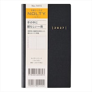 【2026年12月始まり】　ノルティ（NOLTY）　ワイド5　定形外　ウィークリーレフト　1415　ブラック　月曜始まり