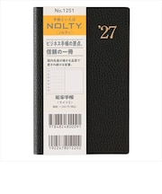 【2026年12月始まり】 ノルティ(NOLTY) 能率手帳ライツ3 定形外 ウィークリーレフト 1251 黒 月曜始まり