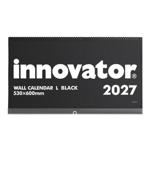 【2027年版・壁掛】　イノベーター（innovator）　カレンダー壁掛　L　31437　黒