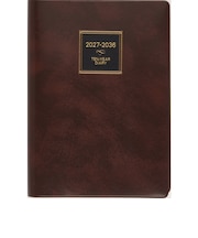 【2027年1月始まり】 高橋書店 10年卓上日誌 A5 デイリー1日1ページ 68 茶 各月1日始まり