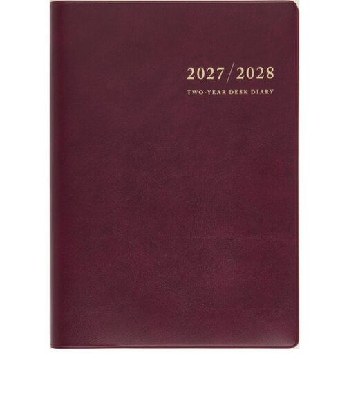 【2027年1月始まり】　高橋書店　2年卓上日誌　A5　デイリー3日1ページ　57　ワイン　各月1日始まり