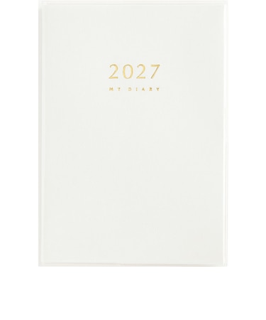 【2027年1月始まり】　高橋書店　マイダイアリー　B6　デイリー1日1ページ　24　白　各月1日始まり