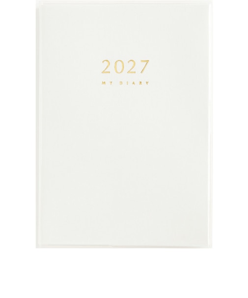 【2027年1月始まり】　高橋書店　マイダイアリー　B6　デイリー1日1ページ　24　白　各月1日始まり