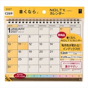 【2027年版・卓上】 ノルティ(NOLTY) 卓上カラインデックス A5横 C269