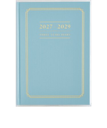 【2027年1月始まり】　高橋書店　3年横線当用新日記　A5　デイリー1日1ページ　13　ブルー