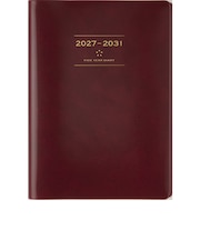 【2027年1月始まり】 高橋書店 5年卓上日誌 A5 デイリー2日1ページ 98 ワイン 各月1日始まり