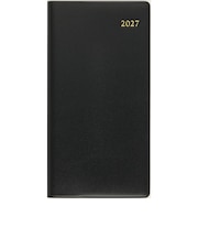 【2027年1月始まり】 高橋書店 ニューダイアリー8 手帳判 マンスリー見開き2ヶ月ホリゾンタル 75 黒 月曜日始まり