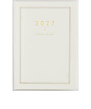【2027年1月始まり】 高橋書店 ポケットダイアリー A6 デイリー1日1ページ 8 白 日曜日始まり