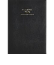 【2027年1月始まり】 高橋書店 デスクダイアリー B5 ウィークリーレフト 66 黒 月曜日始まり