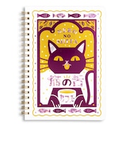 ロッカク(ROKKAKU) ROKKAKU×オビワン 箔押しB6リングノート 猫の舌カフェー