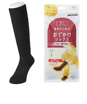 靴下サプリ まるでこたつ おでかけソックス メンズ 25~27cm ブラック