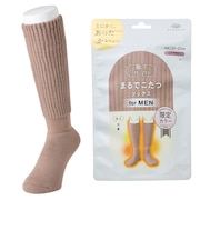 靴下サプリ まるでこたつ ソックス メンズ 25~27cm モカブラウン