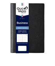 【2026年12月始まり】 クオバディス(QUO VADIS) ビジネス アンパラ A6変型 ウィークリーバーチカル ブラック 月曜始まり