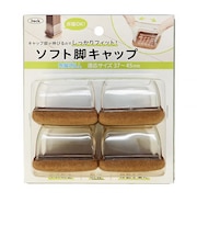 光 ソフト脚キャップ クリア 角脚用LL