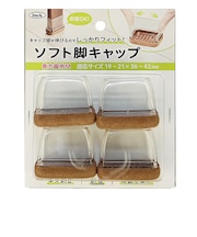 光 ソフト脚キャップ クリア 長方脚用M