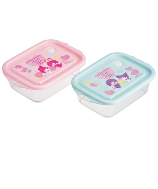 スケーター（Skater）　シールボックス　500mL×2個　FCN2W　モンチッチ　マイメロディ　クロミ