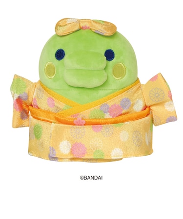 カミオジャパン　たまごっち　着物おすわりぬいぐるみ　くちぱっち