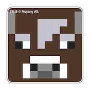 マインクラフト アクリルスクエアマグネット(動物・人間)