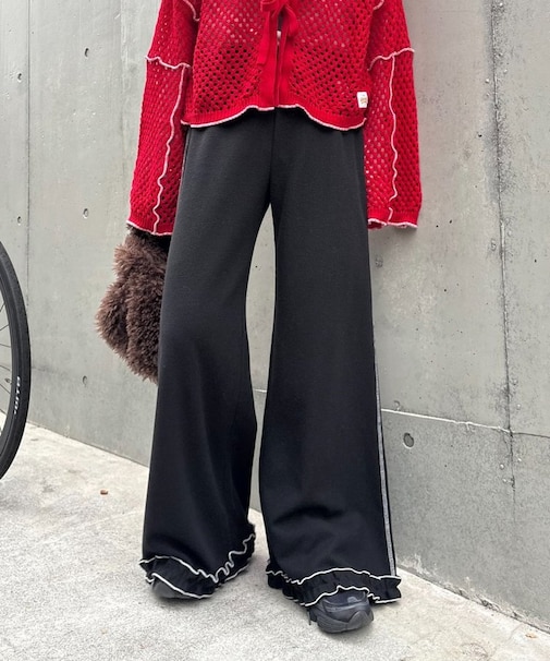 【HELLO.SANFRANCISCO】ワッフルフレアパンツ
