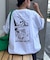 【DOGS】ユニセックスアニマル刺繍ロゴ半袖TEE
