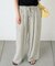【UNISEX】【プラスサイズあり】ストライプシアサッカーイージーパンツ