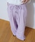 【UNISEX】【プラスサイズあり】ストライプシアサッカーイージーパンツ