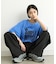 【UNISEX】【プラスサイズあり】スラブ天竺ピグメントロゴTEE